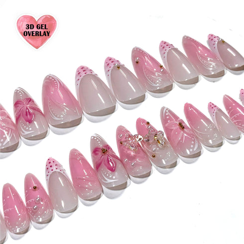 Boujee Beauty Press On Nails Butterfly 3D