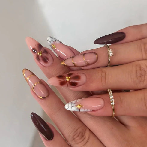 Boujee Beauty Press On Nails Chocolate