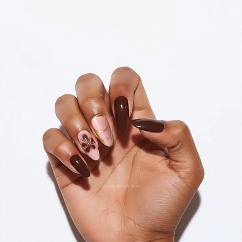Boujee Beauty Press On Nails Chocolate
