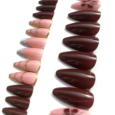 Boujee Beauty Press On Nails Chocolate