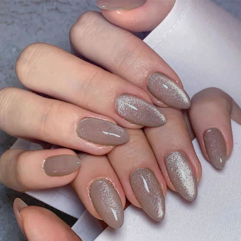 Boujee Beauty Press On Nails Cat Eye