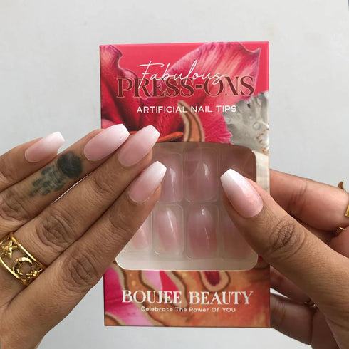 Boujee Beauty Press On Nails French Ombre