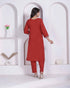 Miravan Womens Brown Straight Kurta Set