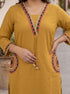 Miravan Womens Plus Size Yellow Kurta and Palazzo Set