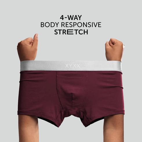 XYXX Illuminati Modal Trunks Dark Maroon