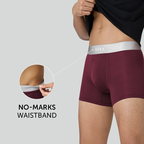 XYXX Illuminati Modal Trunks Dark Maroon