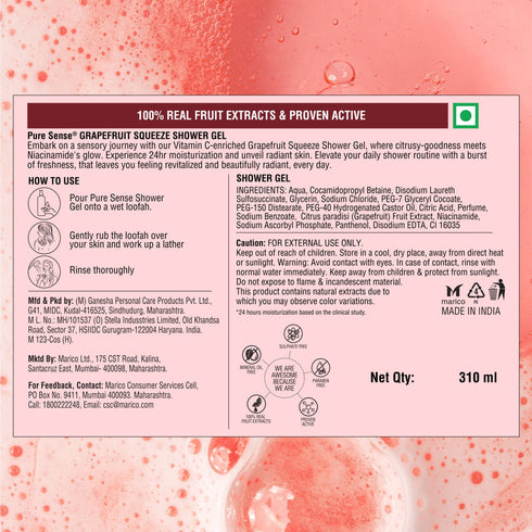PureSense Grapefruit Squeeze Shower Gel
