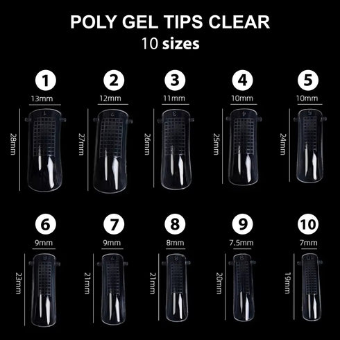 Shills Professional Poly Gel Tips 100pcs