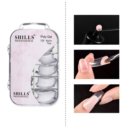 Shills Professional Poly Gel Tips 100pcs
