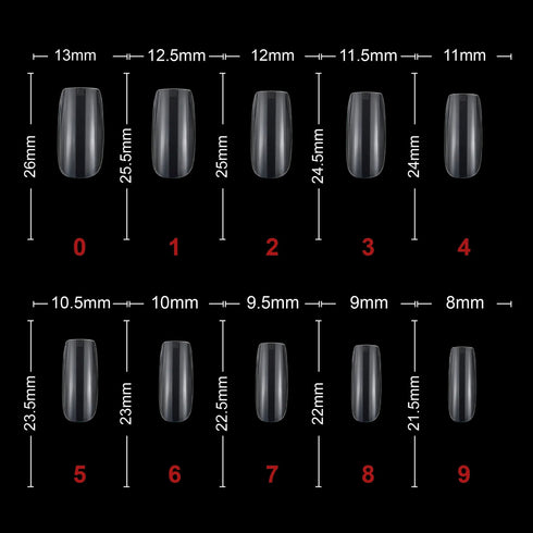 Shills Professional Soft Gel Square Tips-PT12-CLEAR