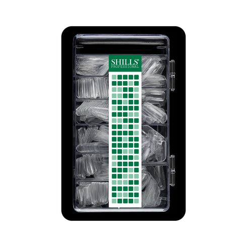 Shills Professional Soft Gel Square Tips-PT12-CLEAR