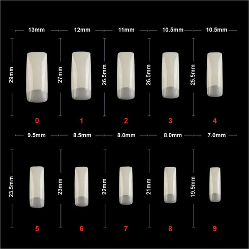 Shills Professional Soft Gel Half Cover Tip-PT13-NATURAL