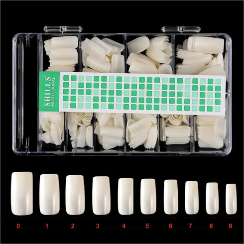 Shills Professional Soft Gel Full Cover Tip-PT15-NATURAL