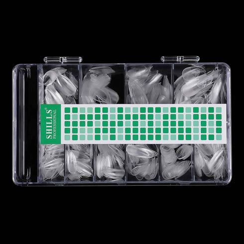 Shills Professional Soft Gel Matte Waterdrop Tips-PT17-CLEAR