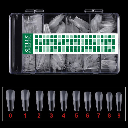 Shills Professional Soft Gel T-Shape Tips-PT20-CLEAR