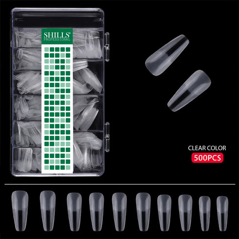 Shills Professional Soft Gel T-Shape Tips-PT20-CLEAR