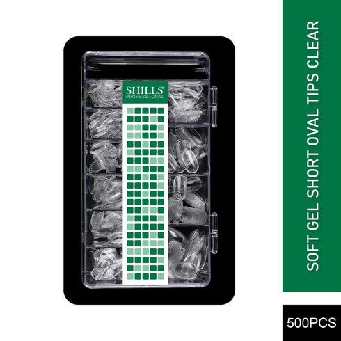 Shills Professional Soft Gel Short Oval Tip-PT23-CLEAR