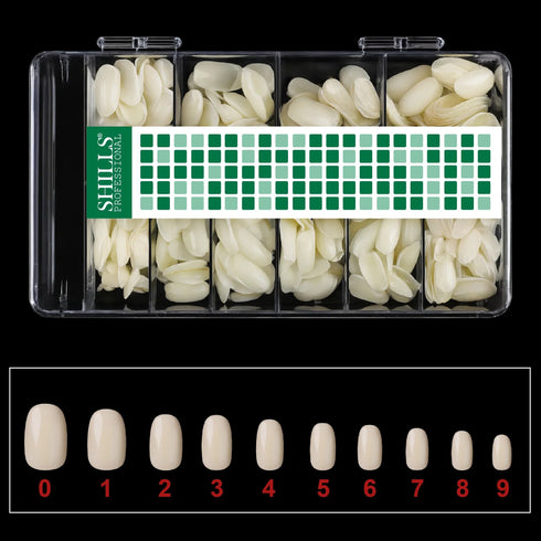 Shills Professional Soft Gel Short Oval Tip-PT23-NATURAL