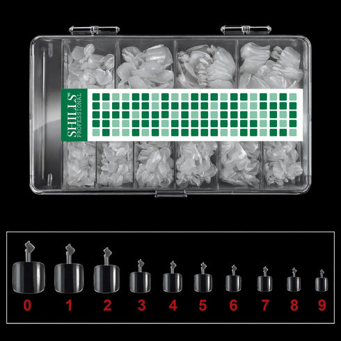 Shills Professional Soft Gel Toenail Tips-PT24-CLEAR
