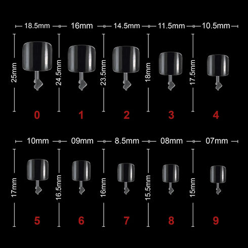 Shills Professional Soft Gel Toenail Tips-PT24-CLEAR