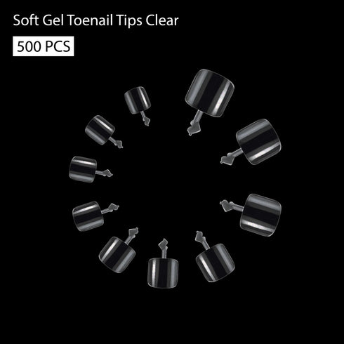 Shills Professional Soft Gel Toenail Tips-PT24-CLEAR