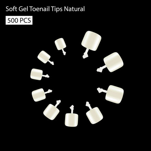 Shills Professional Soft Gel Toenail Tips-PT24-NATURAL