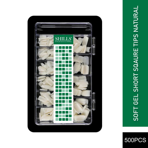 Shills Professional Soft Gel Short Square Tip -PT25-NATURAL