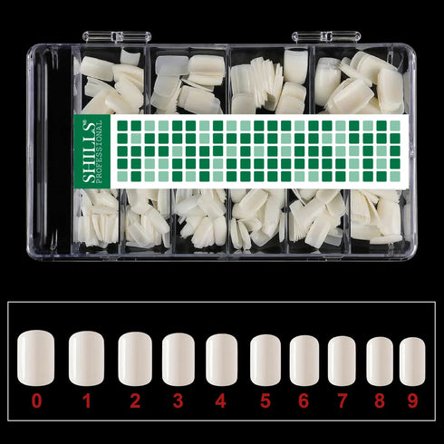 Shills Professional Soft Gel Short Square Tip -PT25-NATURAL