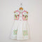 Bachpan kids wear Off-White Folk-Embroidered Dress & Waistcoat Vest Set
