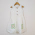 Bachpan kids wear Off-White Folk-Embroidered Dress & Waistcoat Vest Set