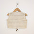 Bachpan kids wear Vintage-Style Sage Green Tiered Dress & Crochet Vest Set