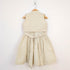 Bachpan kids wear Beige Folk-Embroidered Dress & Waistcoat Vest Set