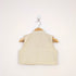 Bachpan kids wear Beige Folk-Embroidered Dress & Waistcoat Vest Set