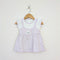 Bachpan kids wear Lilac Floral Bunny 2-in-1 Layered Dress