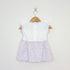 Bachpan kids wear Lilac Floral Bunny 2-in-1 Layered Dress