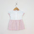 Bachpan kids wear Sweet Pink Floral Bunny 2-in-1 Layered Dress