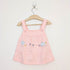 Bachpan kids wear Peach Ocean Explorer Pinafore & Wave Print Tee Set