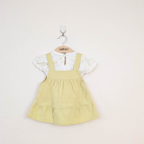 Bachpan kids wear Baby Girl 2-Piece Ocean Theme Pinafore Dress Set