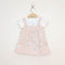 Bachpan kids wear Baby Girl 2-Piece "HAPPY" Animal Pinafore Dress Set