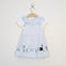 Bachpan kids wear Baby Girl 2-Piece "Sweet Home" Bunny Pinafore Dress Set