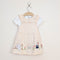 Bachpan kids wear Baby Girl 2-Piece "Sweet Home" Bunny Pinafore Dress Set