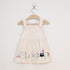 Bachpan kids wear Baby Girl 2-Piece "Sweet Home" Bunny Pinafore Dress Set