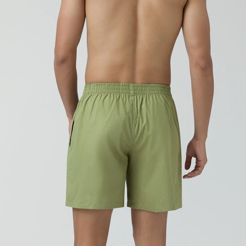 XYXX Pace Cotton Boxer Shorts Olive Green