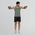 XYXX Pace Super Combed Cotton Vest Olive Green