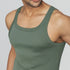 XYXX Pace Super Combed Cotton Vest Olive Green