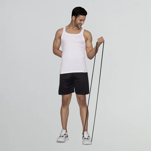 XYXX Pace Super Combed Cotton Vest Polar White