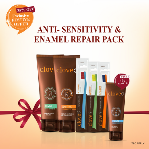 Clove Oral Care Anti-Sensitivity & Enamel Repair Pack