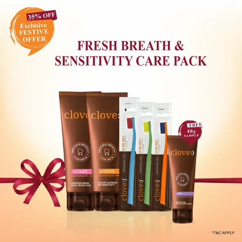 Clove Oral Care Fresh Breath & Sensitivity Care Pack