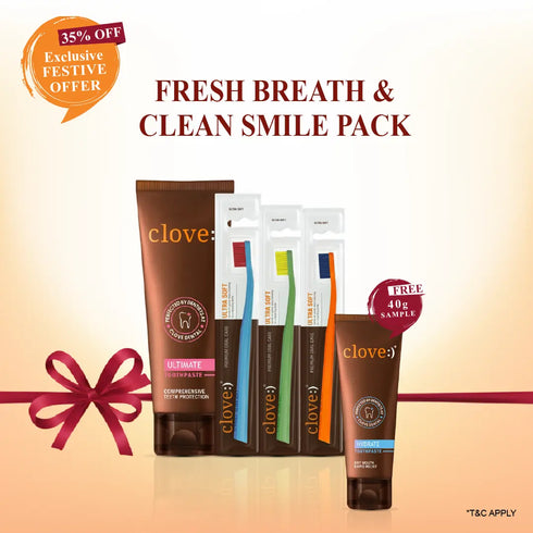 Clove Oral Care Fresh Breath & Clean Smile Pack