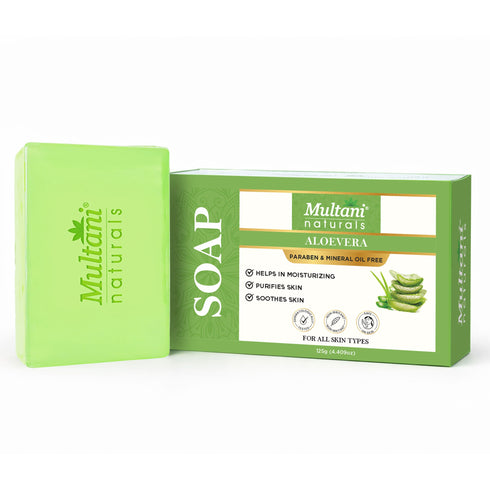 Multani Pharmaceuticals Limited Multani Naturals Hair & Skin Care with Power of Amla & Bhringraj Shampoo & Conditioner Aloe Vera Soap